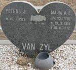 ZYL Petrus J., van 1913-  &  Maria A.E. POTGIETER 1919-1972
