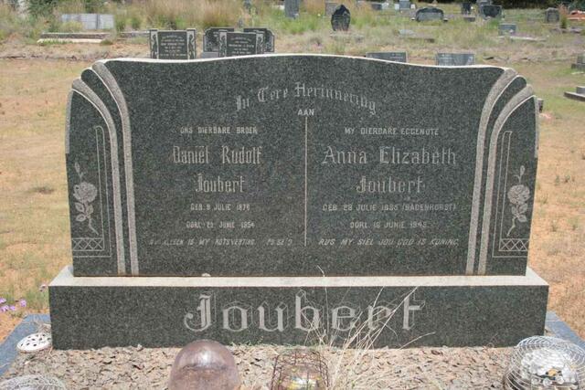 JOUBERT Daniel Rudolf 1876-1954 & Anna Elizabeth BADENHORST 1885-1945