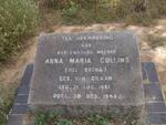 COLLINS Anna Maria, formerly BOTHA, nee VAN GRAAN 1881-1942
