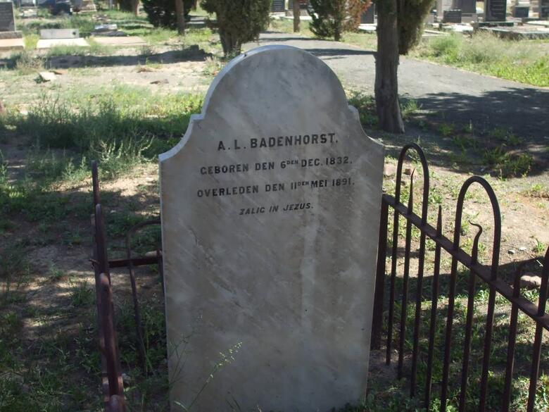 BADENHORST A.L.1832-1891