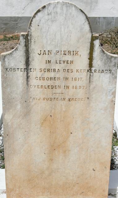 PIERIK Jan 1817-1897