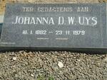 UYS Johanna D.W. 1882-1979