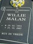 MALAN Willie 1953-2007
