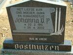 OOSTHUIZEN Johanna D.P. 1915-2002