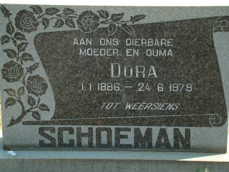 SCHOEMAN Dora 1886-1979