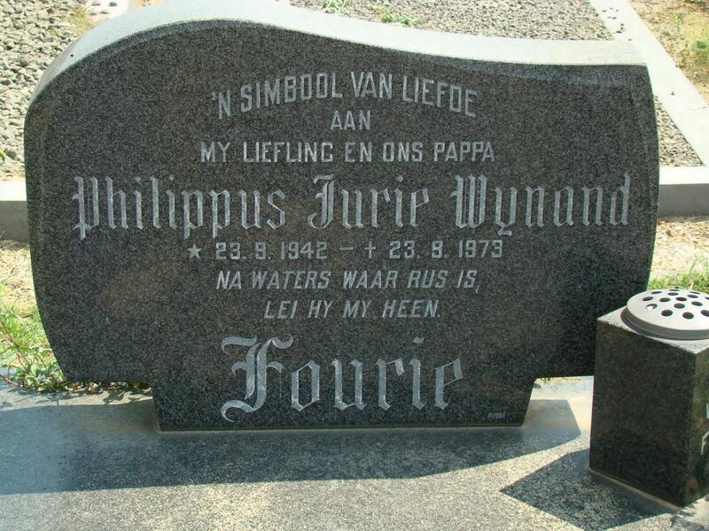 FOURIE Philippus Jurie Wynand 1942-1973