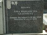 GILDENHUYS Anna Margaretha nee GELDENHUYS 1889-1973