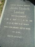 LOMBARD Jacoba Elizabeth nee RAUTENBACH 1934-1991
