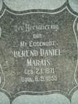 MARAIS Berend Daniel 1871-1955