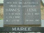 MAREE Hannes 1924-1992 & Lenie 1929-