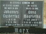 MARX Johannes Gysbertus 1911-1994 & Anna Magrietha JONKER 1917-1997