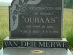 MERWE Oubaas, van der 1903-1985