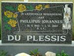 PLESSIS Phillipus Johannes, du 1942-2003