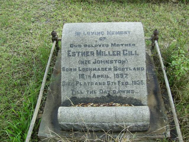 GILL Esther Miller nee JOHNSTON 1857-1936