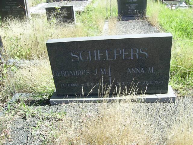 SCHEEPERS Gerhardus J.M. 1902-1976 & Anna M. 1904-1979