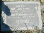 CRONJE Louis 1884-1964 & Hester Petronella LOTZ 1902-1984