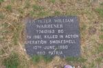 WARRENER Peter William 1961-1980