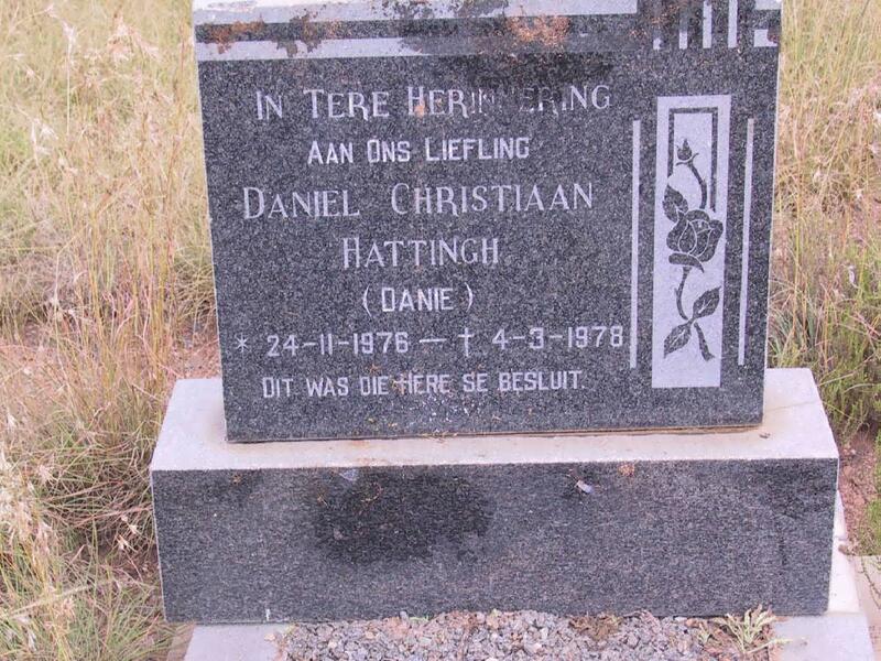 HATTINGH Daniel Christiaan 1976-1978
