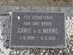 MERWE Gawie, v.d. 1904-1931