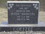 COETZEE Hester Magdalena 1885-1988