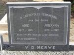 MERWE Abie, v.d. 1873-1965 & Johanna 1875-1967