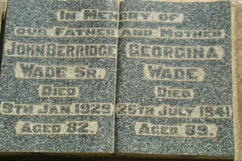 WADE John Berridge -1929 & Georgina -1941