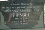 PRINGLE Susanna Magdelene 1905-1972
