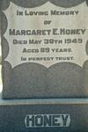 HONEY Margaret E. -1949