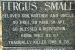 SMALL Fergus 1963-1988