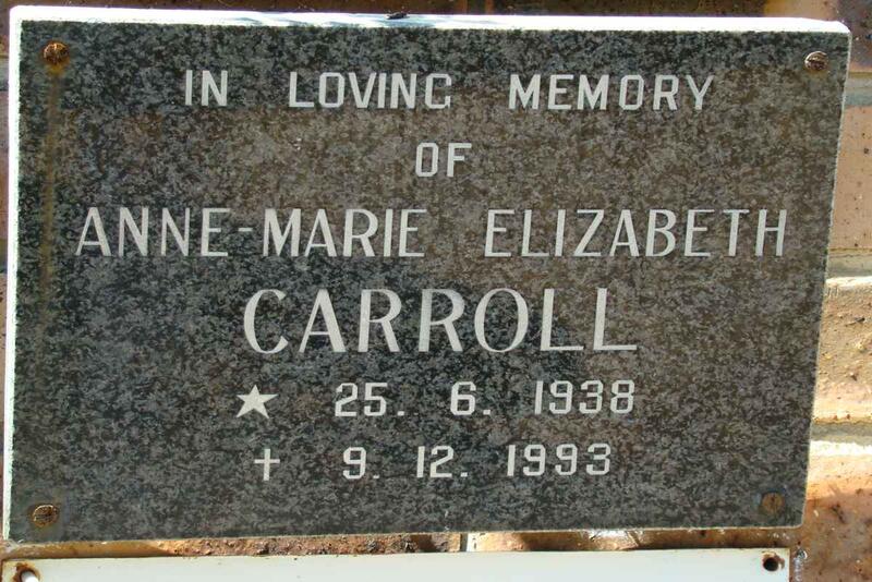CARROLL Anne-Marie Elizabeth 1938-1993