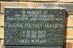 HARDY Frank Henry 1923-1992