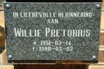 PRETORIUS Willie 1951-1998