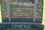 FRONEMAN R.J.D. 1915-1998 & C.M. BREED 1921-