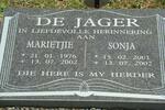 JAGER Marietjie, de 1976-2002 :: DE JAGER Sonja 2001-2002