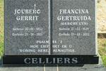 CELLIERS Joubero Gerri 1932-2001 & Francina Gertruida UYS 1929-2002