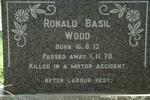WOOD Ronald Basil 1913-1970