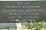 STOLTZ Elizabetha Magretha nee PETZER 1907-1962