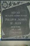 JAGER Phillipus Jacobus, de 1882-1969