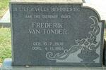 TONDER Frederik, van 1906-1964