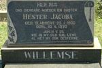 WILLEMSE Hester Jacoba nee SLABBERT 1900-1970