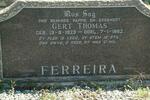 FERREIRA Gert Thomas 1923-1962