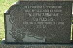 PLESSIS Willem Abraham, du 1909-1960