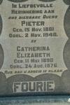 FOURIE Pieter 1881-1948 & Catherina Elizabeth 1890-1976