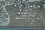 STADEN Grace, van 1917-1995