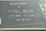 WEBB Ethel 1899-1997