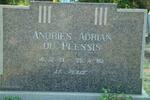 PLESSIS Andries Adrian, du 1921-1980
