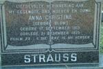 STRAUSS Anna Christina nee BLOM 1919-1979