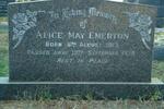 EMERTON Alice May 1913-1978