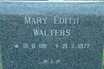 WALTERS Mary Edith 1911-1977
