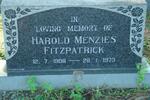 FITZPATRICK Harold Menzies 1908-1973